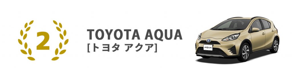 ランキング第二位はトヨタ アクア！ノートやアクアなどのセカンドステージのコンパクトカー対象パネルがポイント3倍