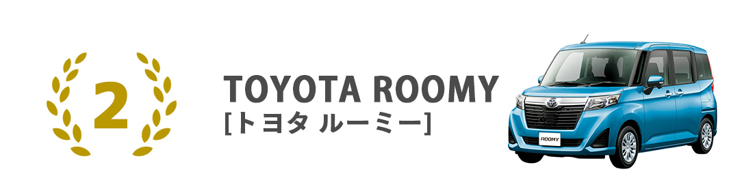 ランキング第二位は日産ルーミー！ノートやアクアなどのセカンドステージのコンパクトカー対象パネルがポイント3倍