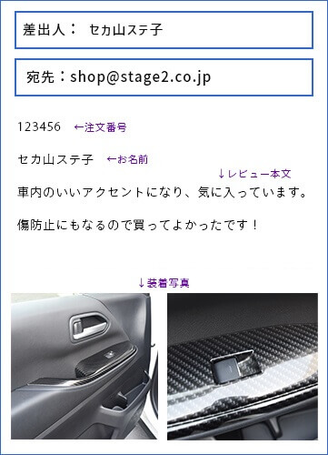 商品レビュー投稿でポイントプレゼント！